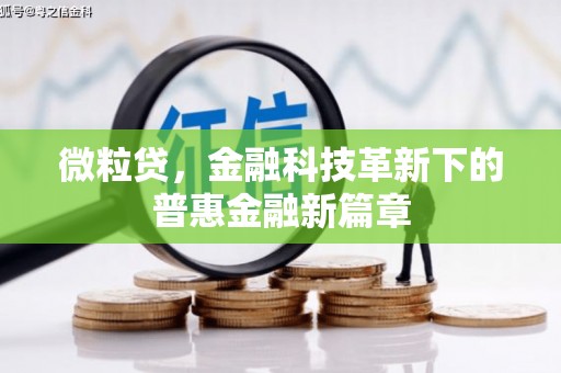 阿瓦提微粒贷，金融科技革新下的普惠金融新篇章