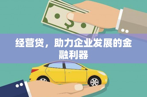 阿瓦提经营贷，助力企业发展的金融利器