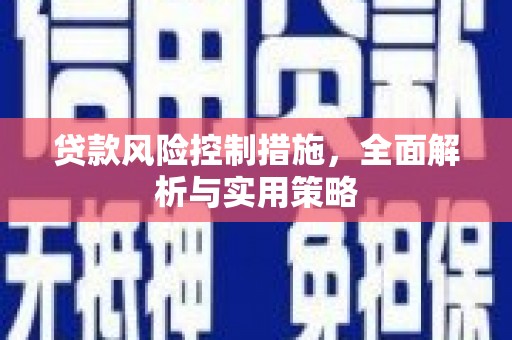 阿瓦提贷款风险控制措施，全面解析与实用策略