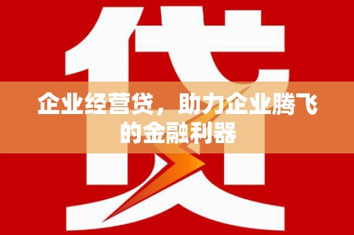 阿瓦提企业经营贷，助力企业腾飞的金融利器