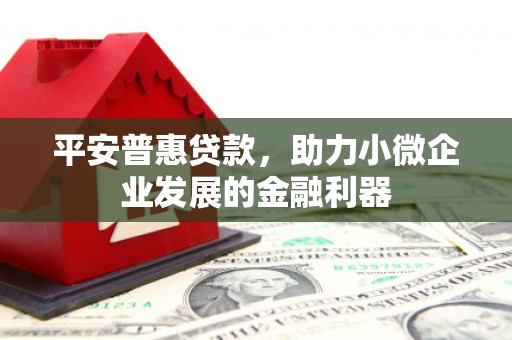 阿瓦提平安普惠贷款，助力小微企业发展的金融利器