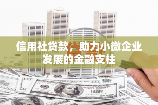 阿瓦提信用社贷款，助力小微企业发展的金融支柱