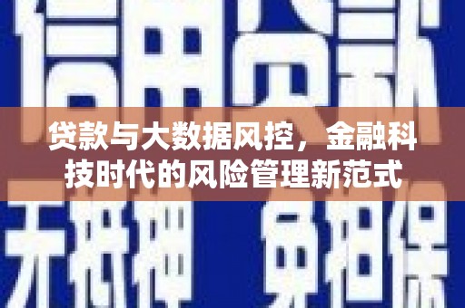 阿瓦提贷款与大数据风控，金融科技时代的风险管理新范式