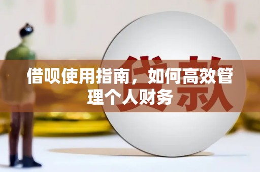 阿瓦提借呗使用指南，如何高效管理个人财务