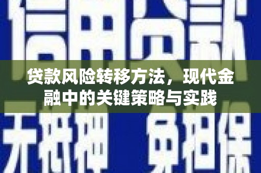 阿瓦提贷款风险转移方法，现代金融中的关键策略与实践