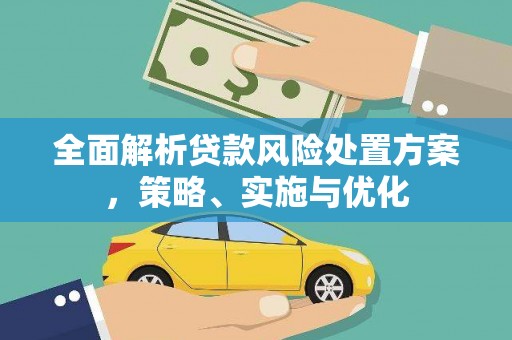 阿瓦提全面解析贷款风险处置方案，策略、实施与优化