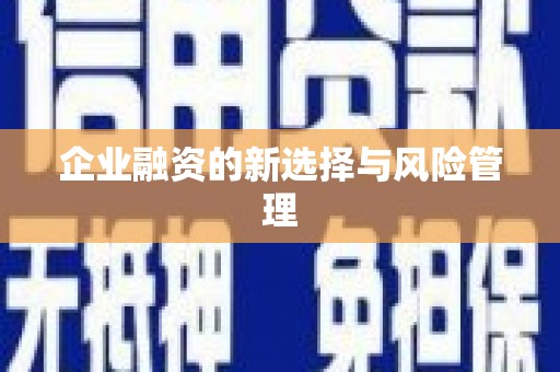 阿瓦提企业融资的新选择与风险管理