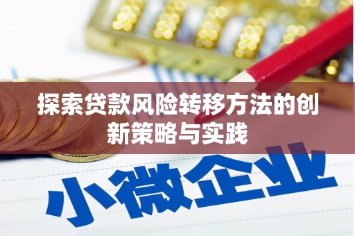 阿瓦提探索贷款风险转移方法的创新策略与实践